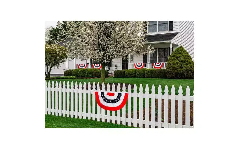 Briarwood Lane 4th of July Patriotic Bunting 48 X 24 (Set of 3 1x1 Bundle