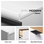 Prepac 52.5" Wide Simply Modern 6 Drawer Dresser