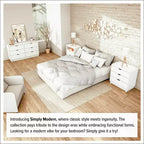 Prepac 52.5" Wide Simply Modern 6 Drawer Dresser