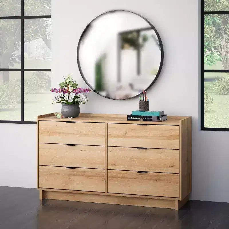 Prepac 52.5" Wide Simply Modern 6 Drawer Dresser