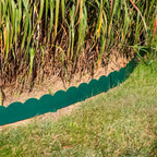 Sunnydaze Outdoor Lawn and Garden Heavy-Duty Steel Scalloped Metal Flexible Landscape Edging Borders - 16' - 5pk