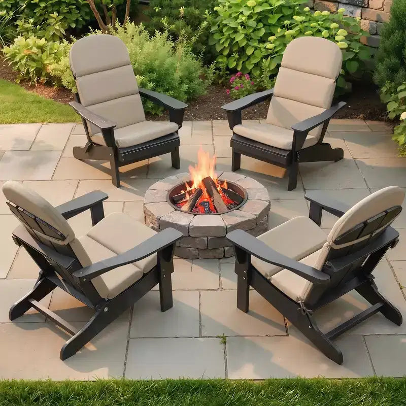 Crestlive Products Adirondack Chair Cushion High Back Patio Water Resistant Fade Resistant