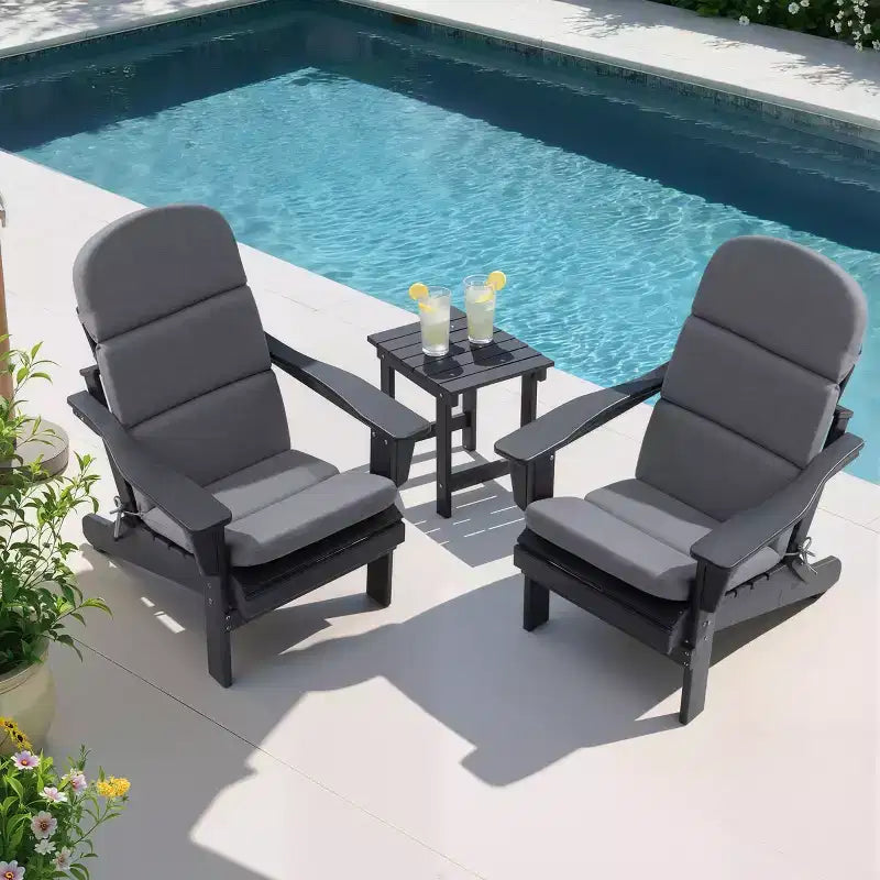 Crestlive Products Adirondack Chair Cushion High Back Patio Water Resistant Fade Resistant