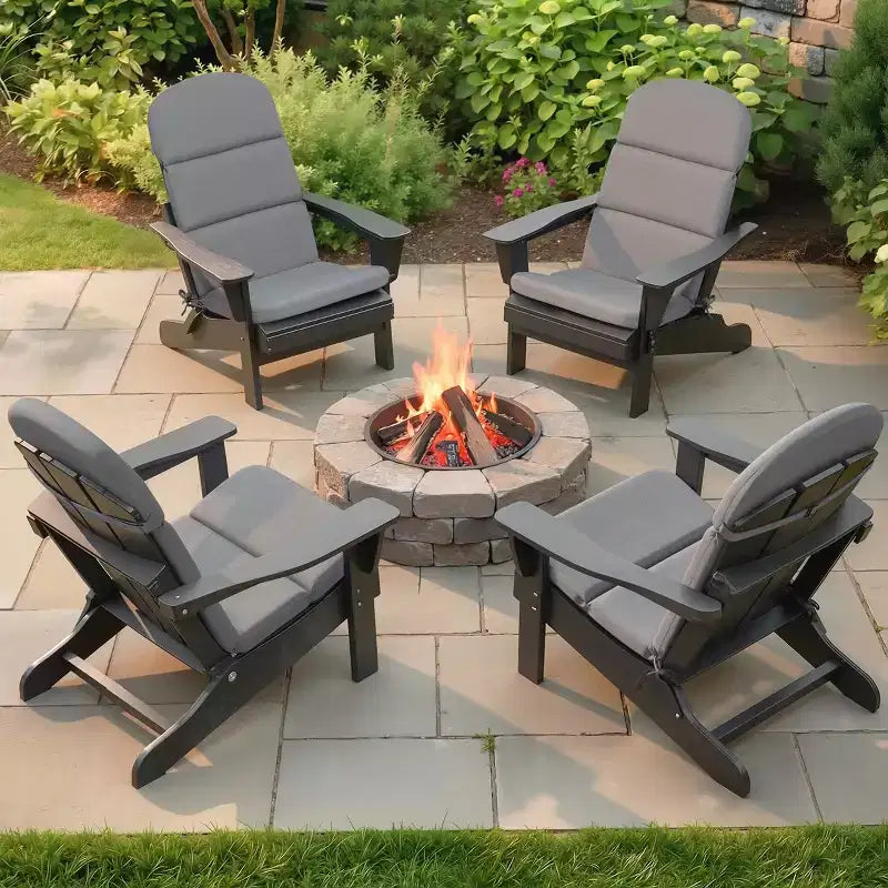 Crestlive Products Adirondack Chair Cushion High Back Patio Water Resistant Fade Resistant