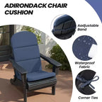 Crestlive Products Adirondack Chair Cushion High Back Patio Water Resistant Fade Resistant