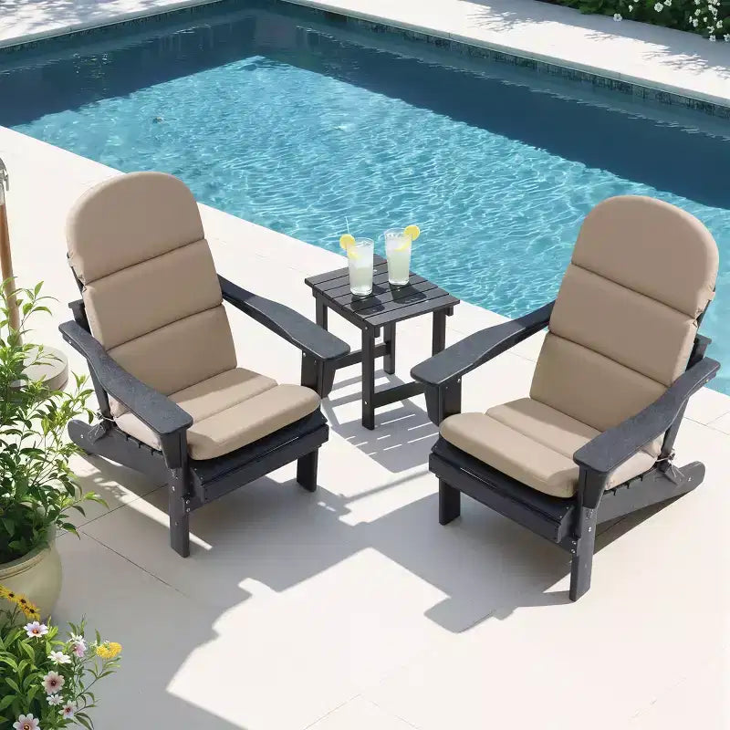 Crestlive Products Adirondack Chair Cushion High Back Patio Water Resistant Fade Resistant