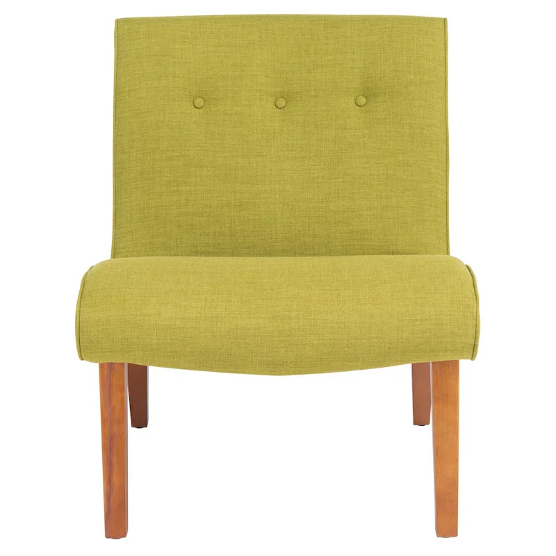 SAFAVIEH Sibille Mid-Century Forest Green Chair - 25.2 x 29.9 x 30.7 - 25Wx30Dx31H
