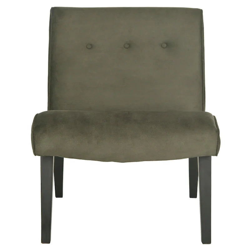 SAFAVIEH Sibille Mid-Century Forest Green Chair - 25.2 x 29.9 x 30.7 - 25Wx30Dx31H