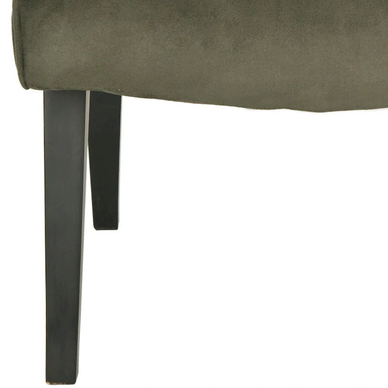 SAFAVIEH Sibille Mid-Century Forest Green Chair - 25.2 x 29.9 x 30.7 - 25Wx30Dx31H