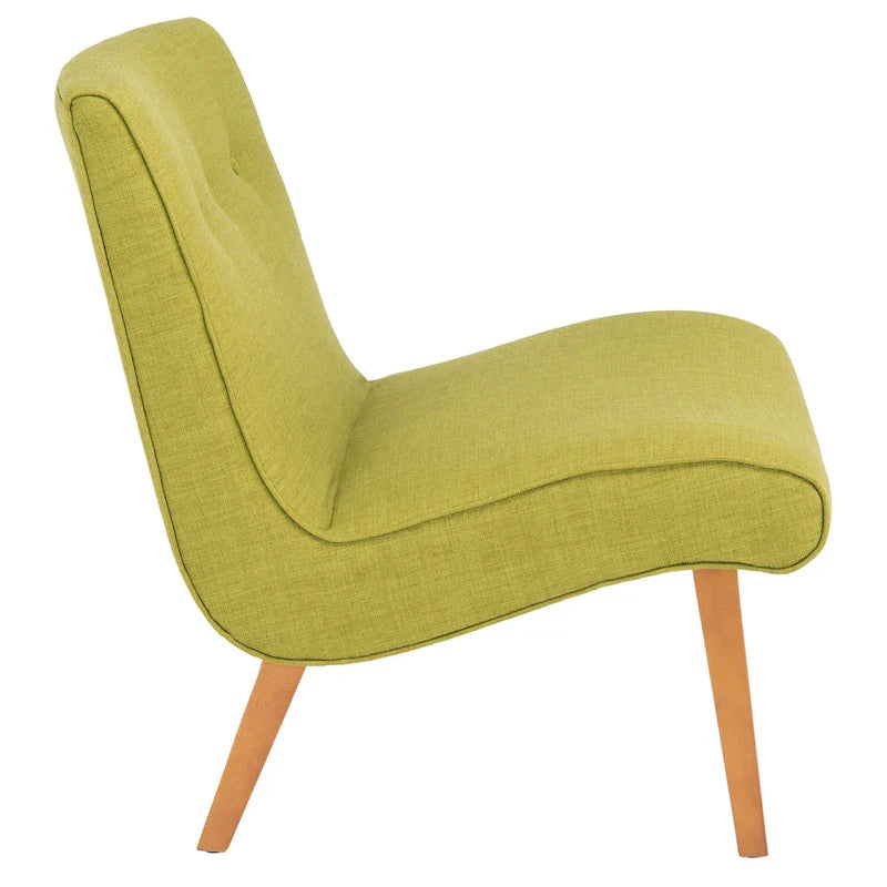 SAFAVIEH Sibille Mid-Century Forest Green Chair - 25.2 x 29.9 x 30.7 - 25Wx30Dx31H