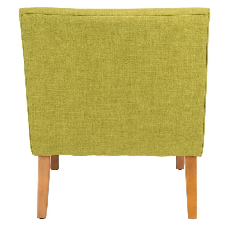 SAFAVIEH Sibille Mid-Century Forest Green Chair - 25.2 x 29.9 x 30.7 - 25Wx30Dx31H