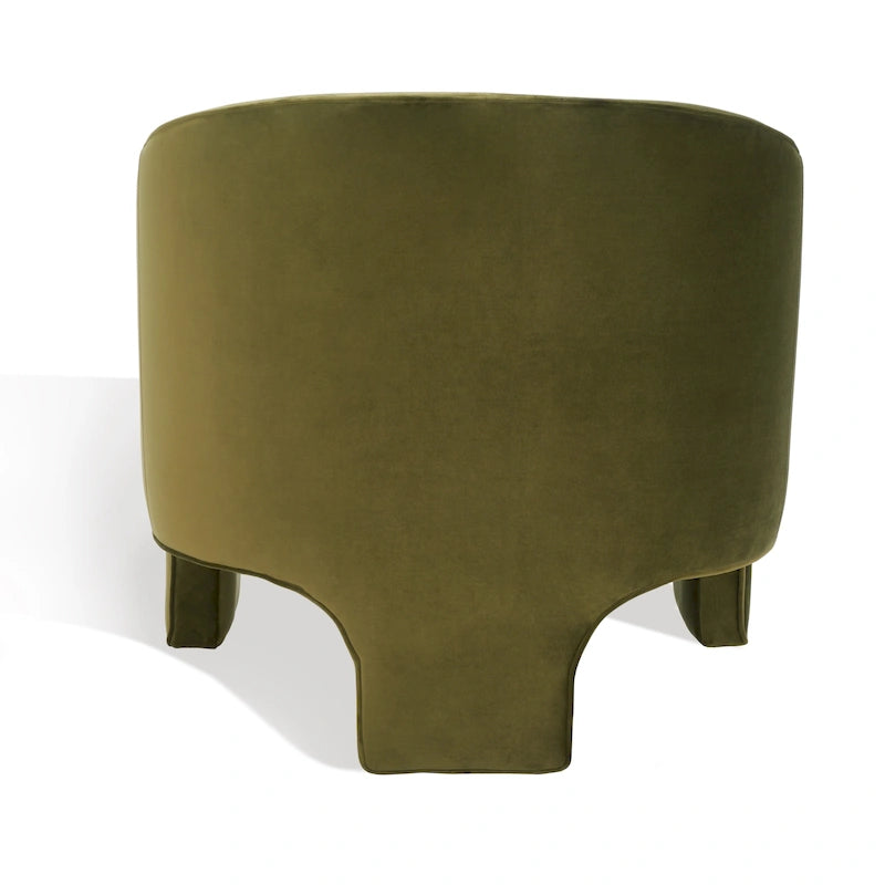 SAFAVIEH Couture Evchen Velvet Accent Chair - 30 W x 28 L x 30 H - 30Wx28Dx30H