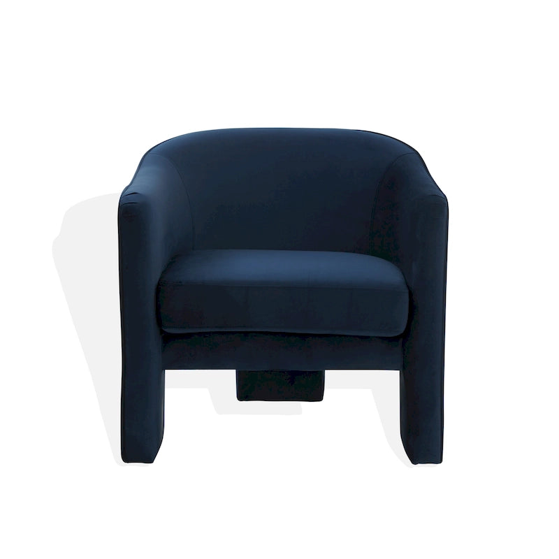 SAFAVIEH Couture Evchen Velvet Accent Chair - 30 W x 28 L x 30 H - 30Wx28Dx30H