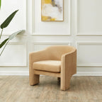 SAFAVIEH Couture Evchen Velvet Accent Chair - 30 W x 28 L x 30 H - 30Wx28Dx30H