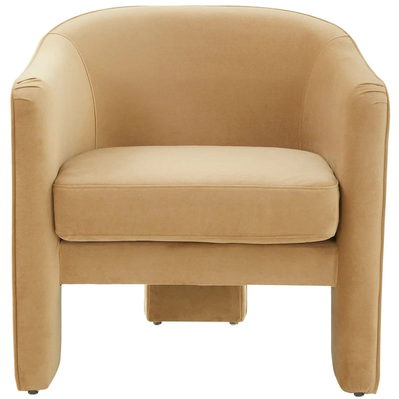 SAFAVIEH Couture Evchen Velvet Accent Chair - 30 W x 28 L x 30 H - 30Wx28Dx30H