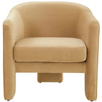 SAFAVIEH Couture Evchen Velvet Accent Chair - 30 W x 28 L x 30 H - 30Wx28Dx30H