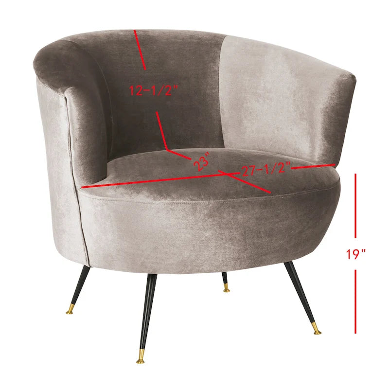 SAFAVIEH Juliann Mid-Century Modern Retro Club Chair - 32 x 33 x 31.5 - 32Wx33Dx32H