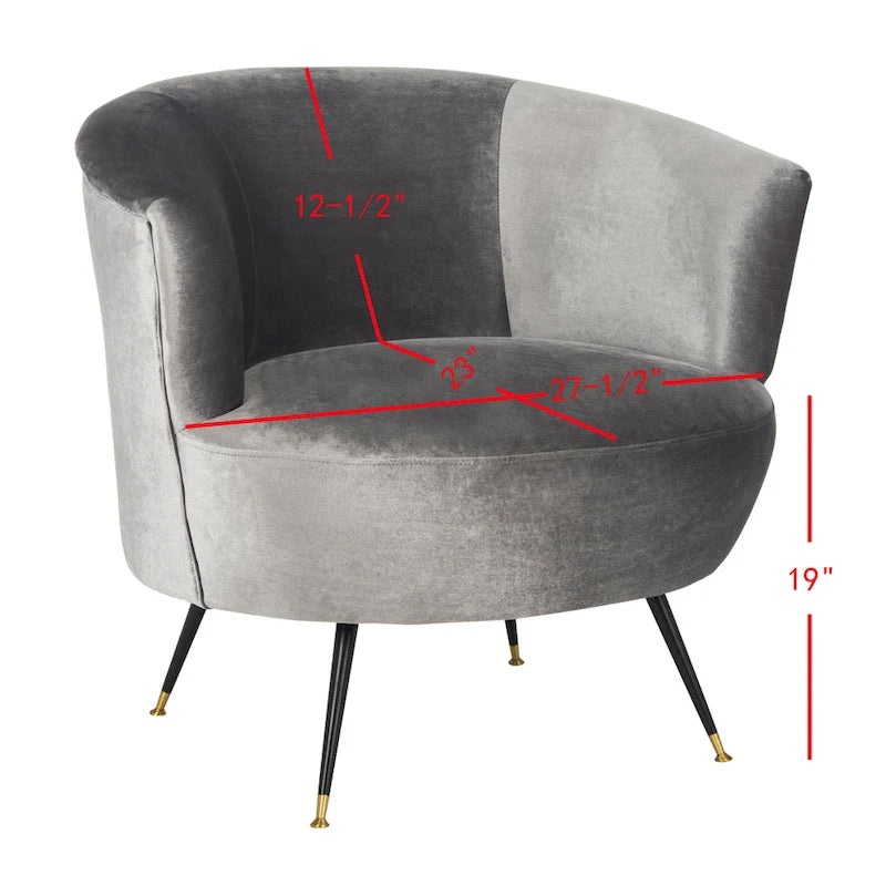 SAFAVIEH Juliann Mid-Century Modern Retro Club Chair - 32 x 33 x 31.5 - 32Wx33Dx32H