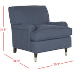 SAFAVIEH Nurhayat Club Chair - 29Wx34Dx32H