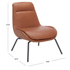 SAFAVIEH Emilia Accent Chair - 24 W x 28 D x 32 H - 24Wx28Dx32H