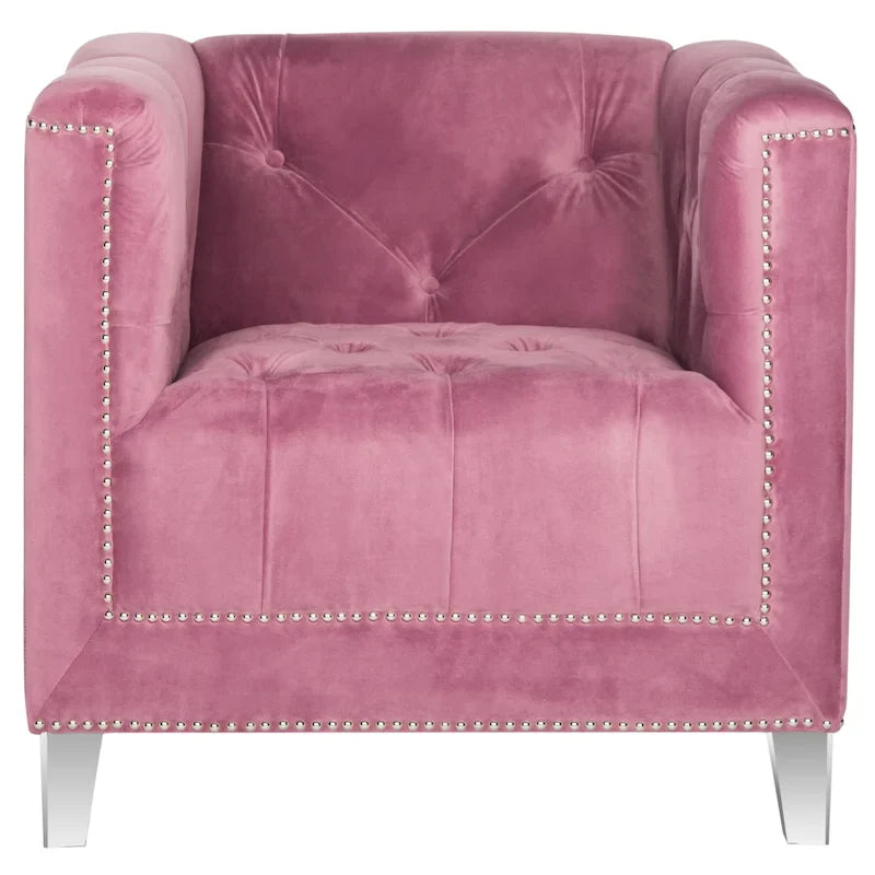 SAFAVIEH Kamilah White/ Clear Club Chair - 31.9 x 33.9 x 29.9 - 32Wx34Dx30H