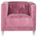 SAFAVIEH Kamilah White/ Clear Club Chair - 31.9 x 33.9 x 29.9 - 32Wx34Dx30H