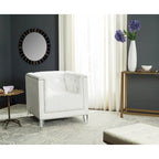 SAFAVIEH Kamilah White/ Clear Club Chair - 31.9 x 33.9 x 29.9 - 32Wx34Dx30H