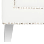 SAFAVIEH Kamilah White/ Clear Club Chair - 31.9 x 33.9 x 29.9 - 32Wx34Dx30H