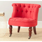 SAFAVIEH Shanell Natural Cream Tufted Chair - 26.4 x 24.2 x 27