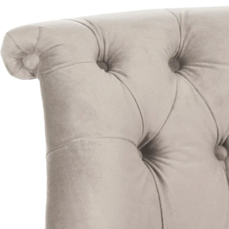 SAFAVIEH Shanell Natural Cream Tufted Chair - 26.4 x 24.2 x 27