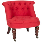 SAFAVIEH Shanell Natural Cream Tufted Chair - 26.4 x 24.2 x 27