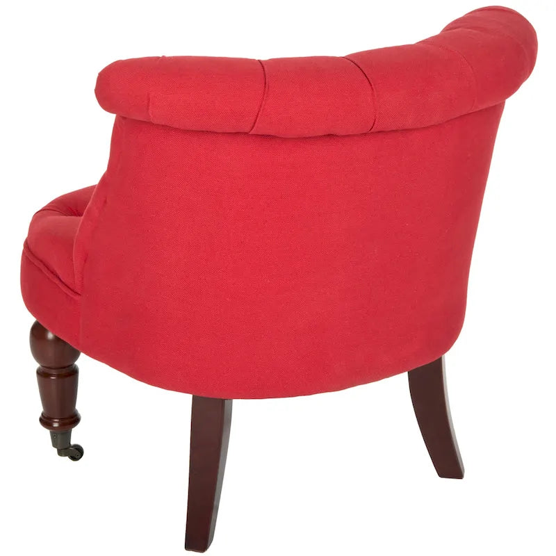 SAFAVIEH Shanell Natural Cream Tufted Chair - 26.4 x 24.2 x 27