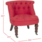 SAFAVIEH Shanell Natural Cream Tufted Chair - 26.4 x 24.2 x 27