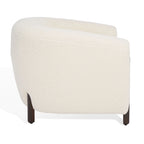 SAFAVIEH Couture Yauheniya Barrel Back Accent Chair - 38 In. W x 34 In. D x 28 In. H - 38Wx34Dx28H