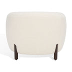 SAFAVIEH Couture Yauheniya Barrel Back Accent Chair - 38 In. W x 34 In. D x 28 In. H - 38Wx34Dx28H