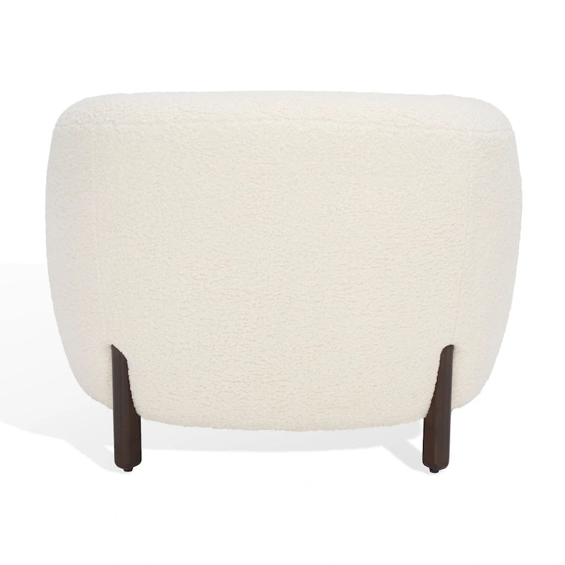 SAFAVIEH Couture Yauheniya Barrel Back Accent Chair - 38 In. W x 34 In. D x 28 In. H - 38Wx34Dx28H