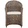 SAFAVIEH Sinja Yellow Rattan Club Chair - 24 x 26 x 35 - 24Wx26Dx35H