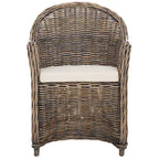 SAFAVIEH Sinja Yellow Rattan Club Chair - 24 x 26 x 35 - 24Wx26Dx35H