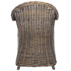 SAFAVIEH Sinja Yellow Rattan Club Chair - 24 x 26 x 35 - 24Wx26Dx35H