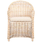 SAFAVIEH Sinja Yellow Rattan Club Chair - 24 x 26 x 35 - 24Wx26Dx35H