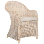 SAFAVIEH Sinja Yellow Rattan Club Chair - 24 x 26 x 35 - 24Wx26Dx35H