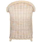 SAFAVIEH Sinja Yellow Rattan Club Chair - 24 x 26 x 35 - 24Wx26Dx35H