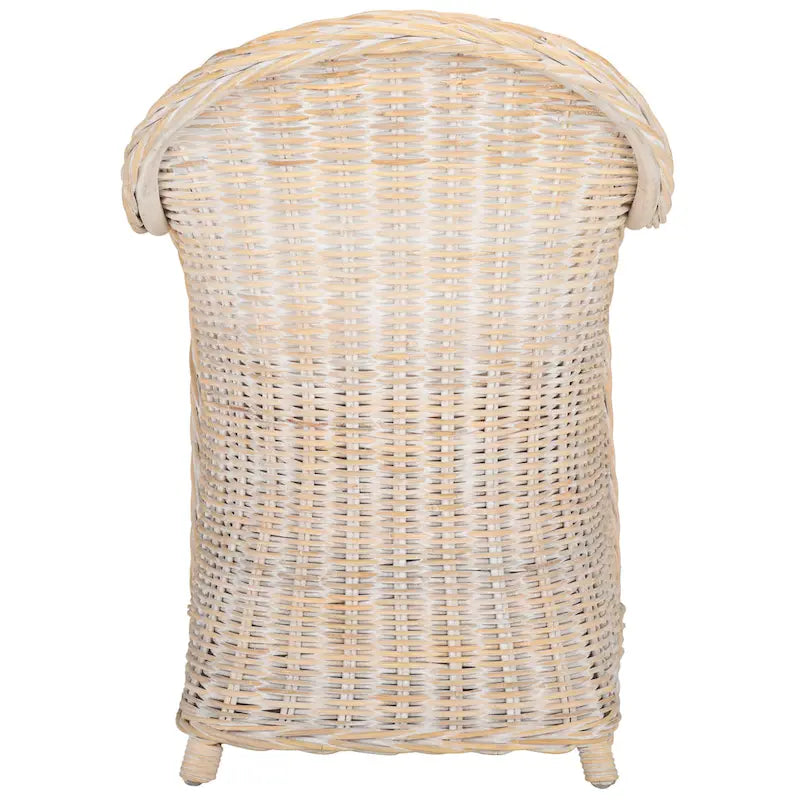 SAFAVIEH Sinja Yellow Rattan Club Chair - 24 x 26 x 35 - 24Wx26Dx35H