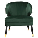 SAFAVIEH Amalia Velvet Wingback Accent Chair - 26.8 x 28 x 31.9 - 27Wx28Dx32H