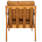 SAFAVIEH Donie Solid Wood Accent Chair with Cushion (Fully Assembled) - 28 In. W x 33 In. D x 34 In. H - 28Wx33Dx34H