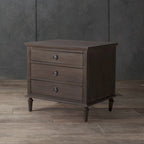 SAFAVIEH Couture Firyal 3-Drawer Wood Nightstand