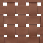 SAFAVIEH Vena Leather Woven Accent Chair - 30 W x 28 D x 28 H - 30Wx28Dx28H