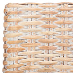SAFAVIEH Ginny Wicker Washed Out Grey Arm Chair - 28 W x 24 D x 33 H - 28Wx24Dx33H