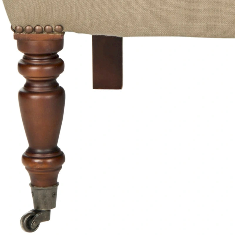 SAFAVIEH Shaina True Taupe Club Chair - 32.7 x 33.9 x 35.4 - 33Wx34Dx35H