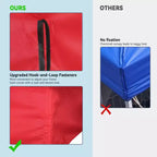 Yescom 10x10Ft UV30+ Gazebo Replacement Top for 2 Tier Outdoor Canopy Cover Patio Backyard Party Deck Red